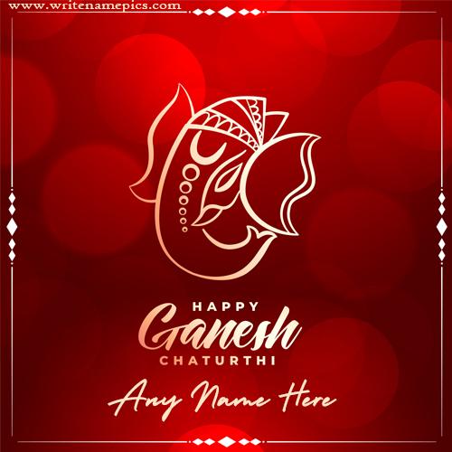 ganesh chaturthi greetings cards images with name editor