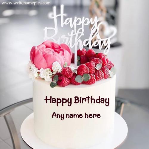 happy birthday cake for friends images with name edit