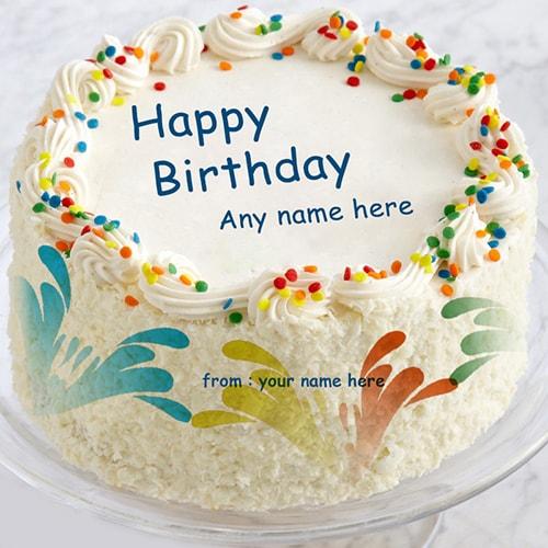Happy Birthday Chocolate Cake With Name Edit