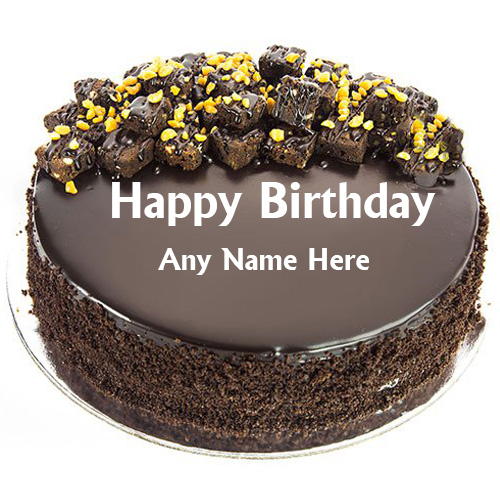 Chocolate Cake for Birthday With Name