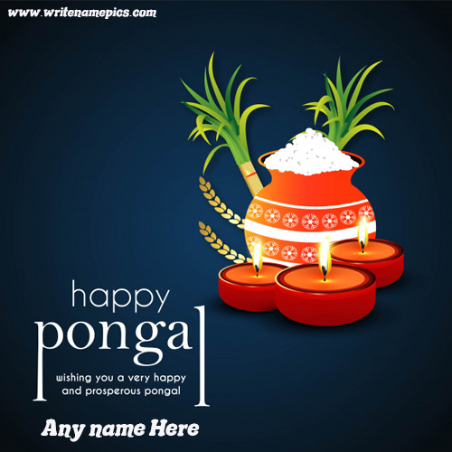 special Pongal festival card with name